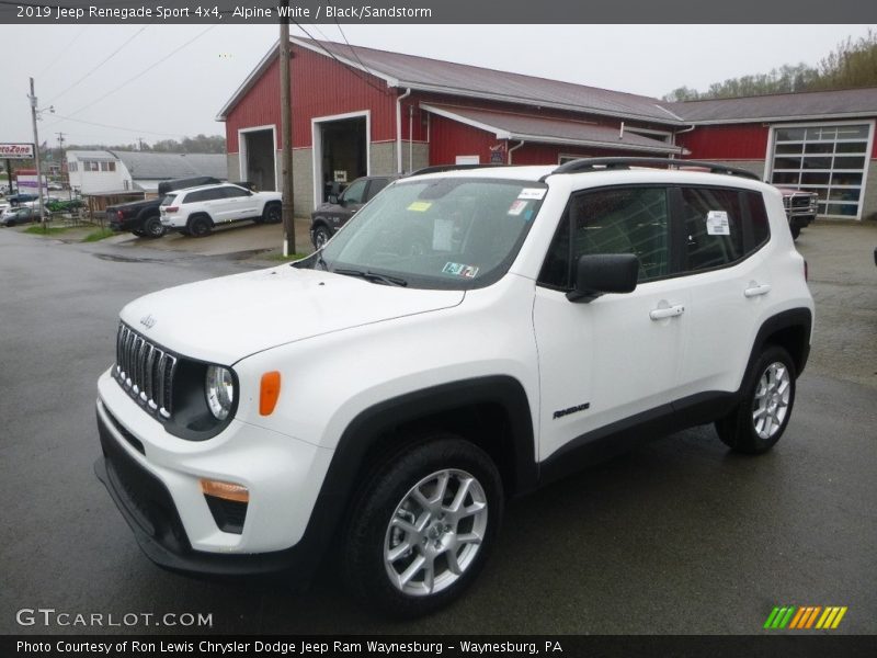 Alpine White / Black/Sandstorm 2019 Jeep Renegade Sport 4x4