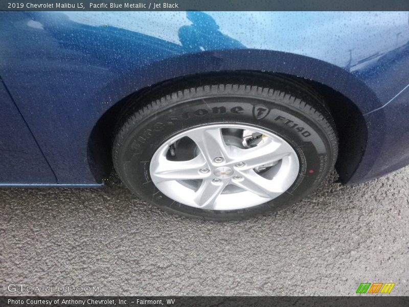 Pacific Blue Metallic / Jet Black 2019 Chevrolet Malibu LS