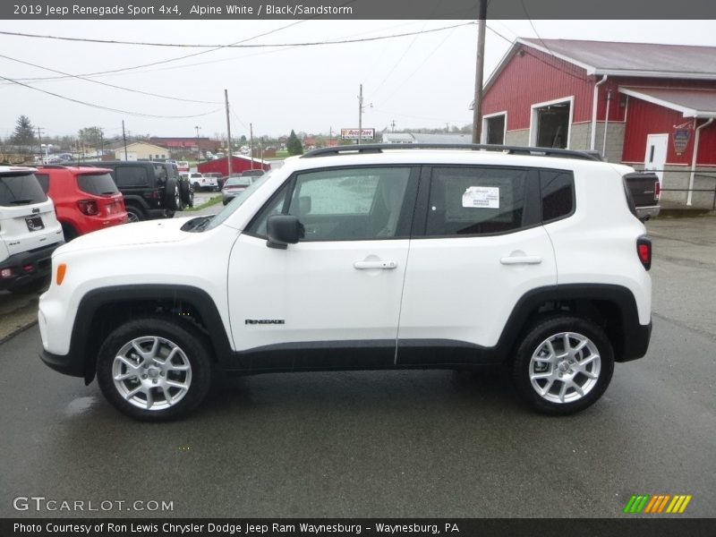 Alpine White / Black/Sandstorm 2019 Jeep Renegade Sport 4x4