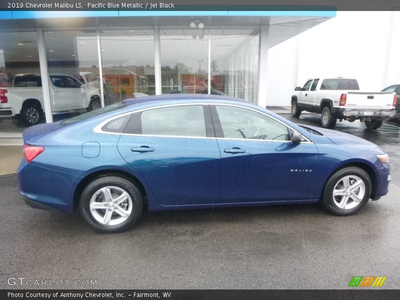 Pacific Blue Metallic / Jet Black 2019 Chevrolet Malibu LS