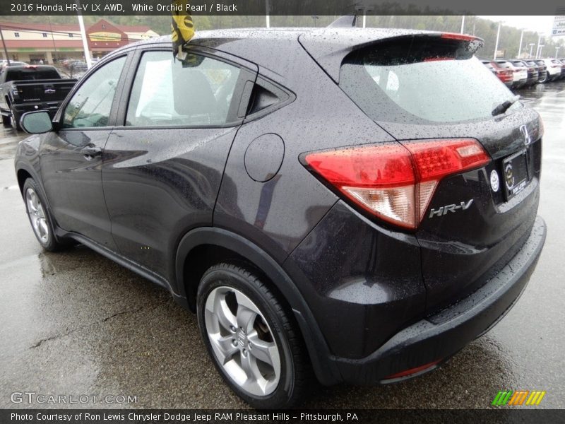 White Orchid Pearl / Black 2016 Honda HR-V LX AWD