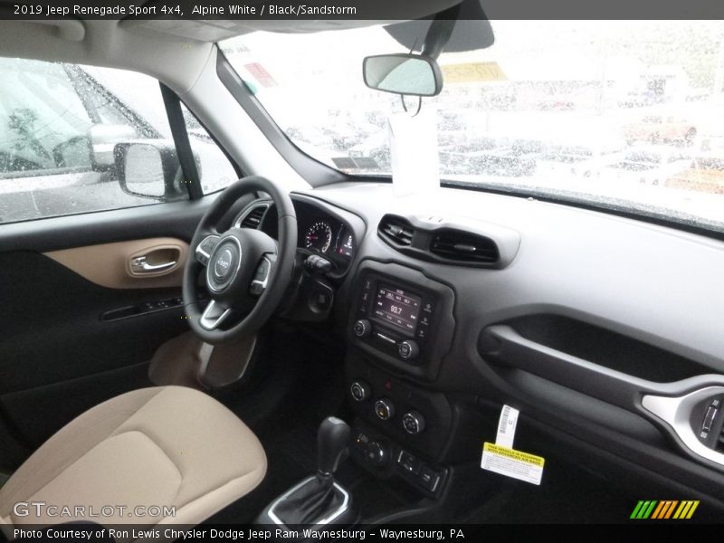 Alpine White / Black/Sandstorm 2019 Jeep Renegade Sport 4x4