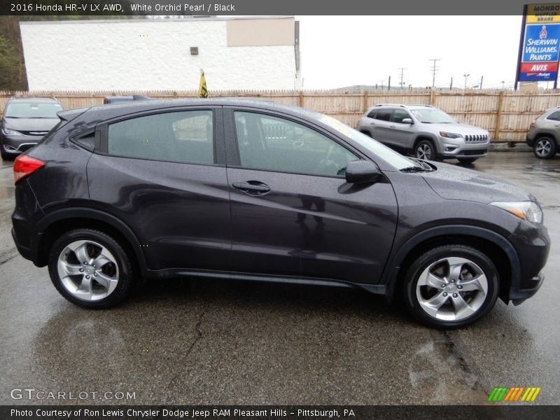 White Orchid Pearl / Black 2016 Honda HR-V LX AWD