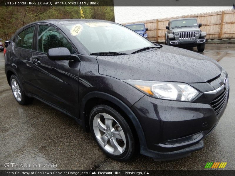 White Orchid Pearl / Black 2016 Honda HR-V LX AWD