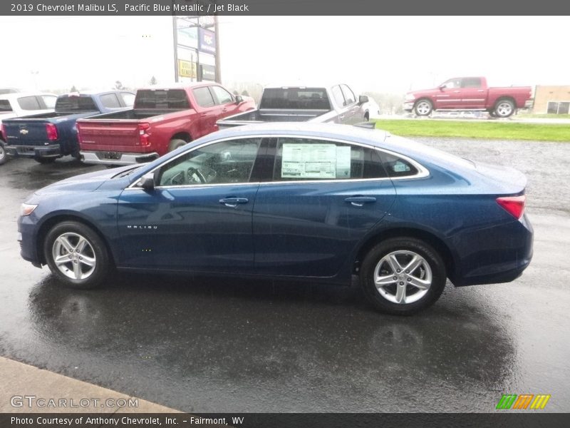 Pacific Blue Metallic / Jet Black 2019 Chevrolet Malibu LS