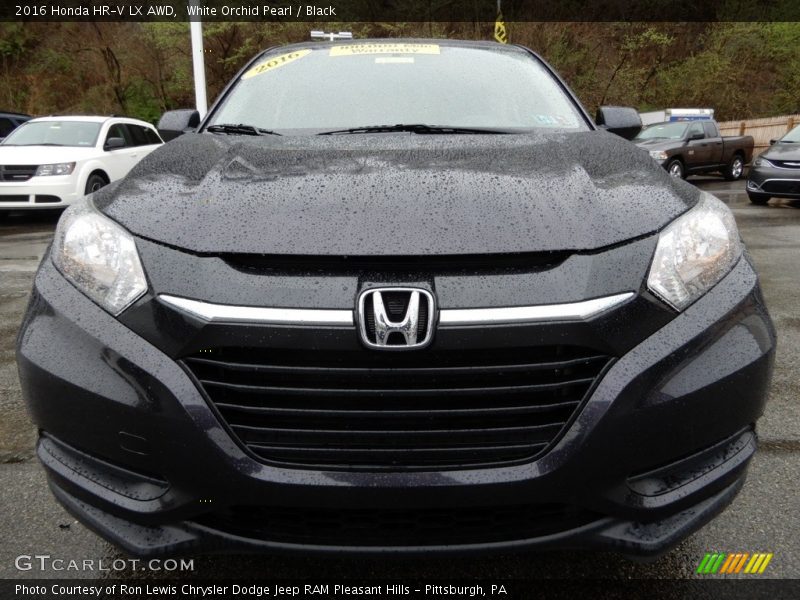 White Orchid Pearl / Black 2016 Honda HR-V LX AWD