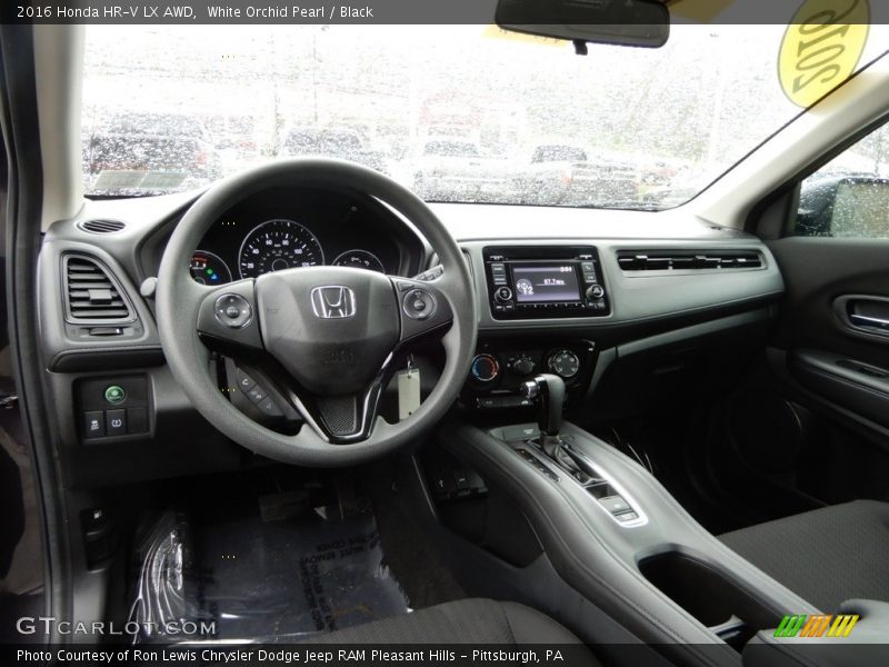 White Orchid Pearl / Black 2016 Honda HR-V LX AWD