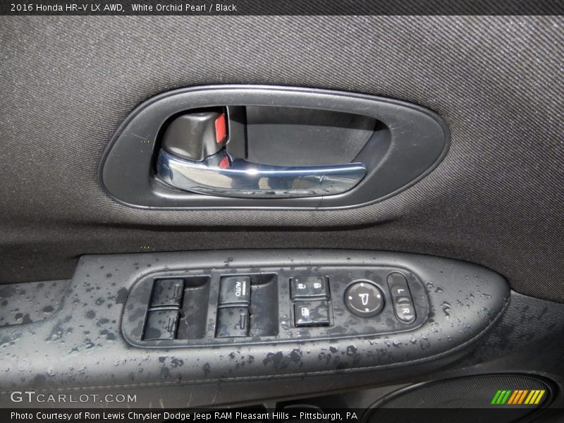White Orchid Pearl / Black 2016 Honda HR-V LX AWD
