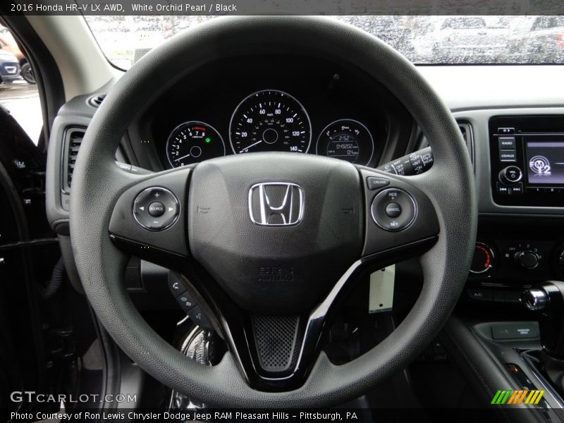 White Orchid Pearl / Black 2016 Honda HR-V LX AWD