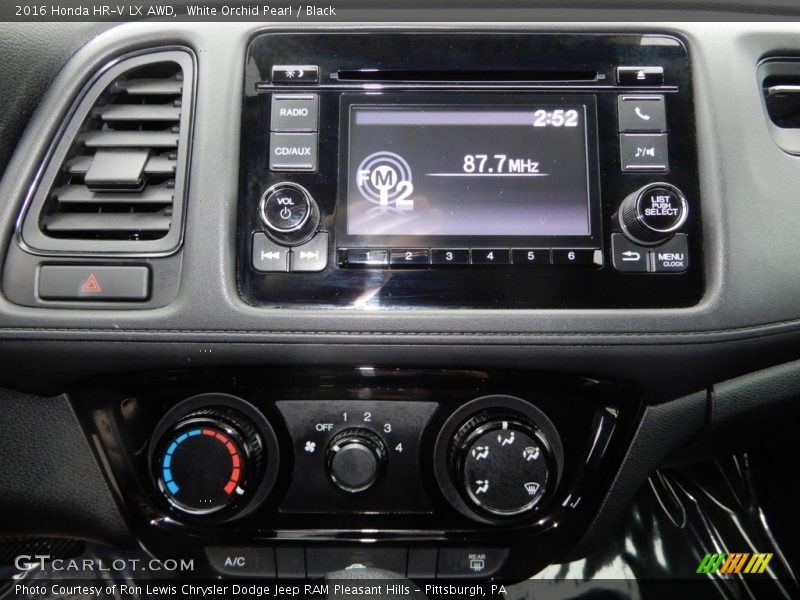 White Orchid Pearl / Black 2016 Honda HR-V LX AWD