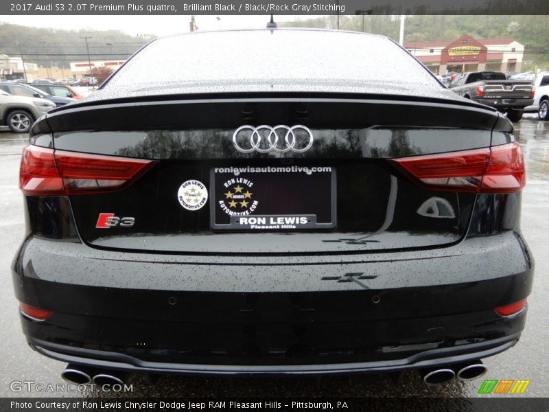 Brilliant Black / Black/Rock Gray Stitching 2017 Audi S3 2.0T Premium Plus quattro