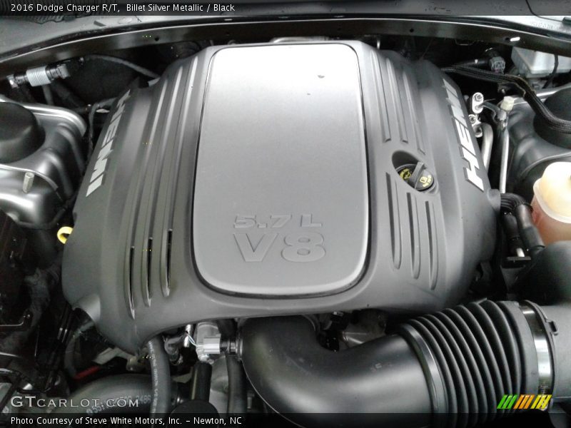 Billet Silver Metallic / Black 2016 Dodge Charger R/T
