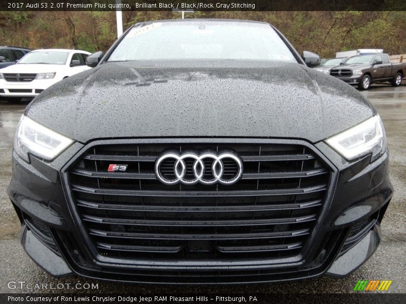 Brilliant Black / Black/Rock Gray Stitching 2017 Audi S3 2.0T Premium Plus quattro