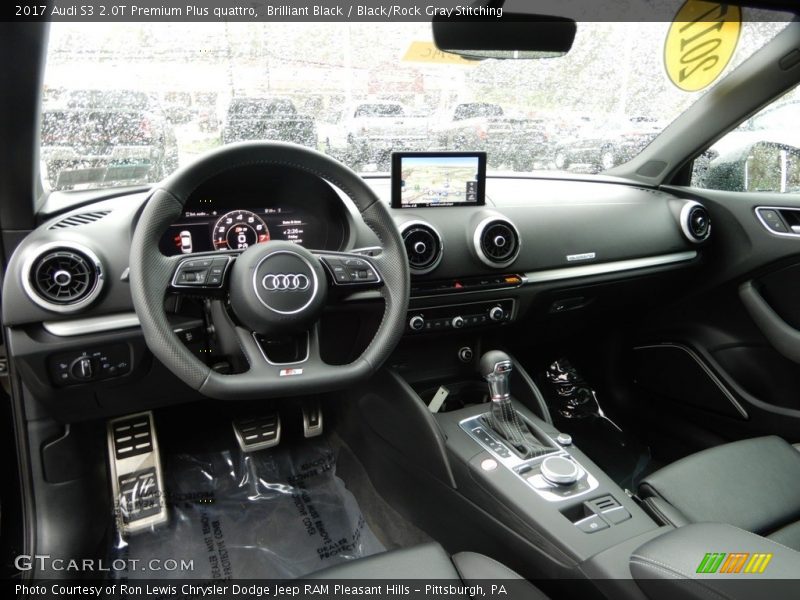  2017 S3 2.0T Premium Plus quattro Black/Rock Gray Stitching Interior