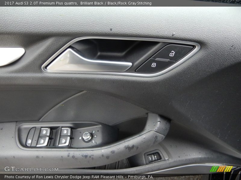 Brilliant Black / Black/Rock Gray Stitching 2017 Audi S3 2.0T Premium Plus quattro