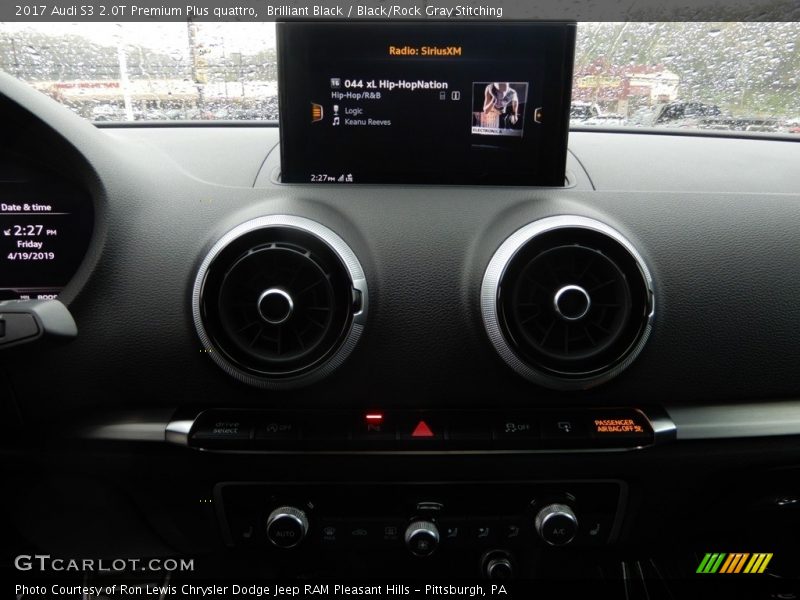 Brilliant Black / Black/Rock Gray Stitching 2017 Audi S3 2.0T Premium Plus quattro