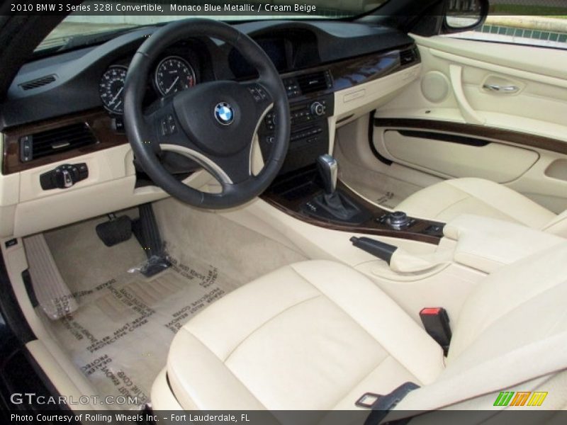 Monaco Blue Metallic / Cream Beige 2010 BMW 3 Series 328i Convertible