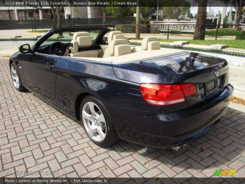 Monaco Blue Metallic / Cream Beige 2010 BMW 3 Series 328i Convertible