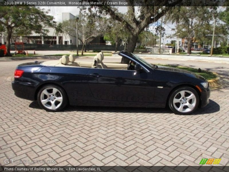 Monaco Blue Metallic / Cream Beige 2010 BMW 3 Series 328i Convertible