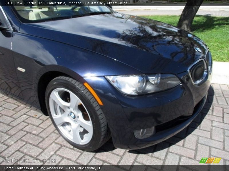 Monaco Blue Metallic / Cream Beige 2010 BMW 3 Series 328i Convertible