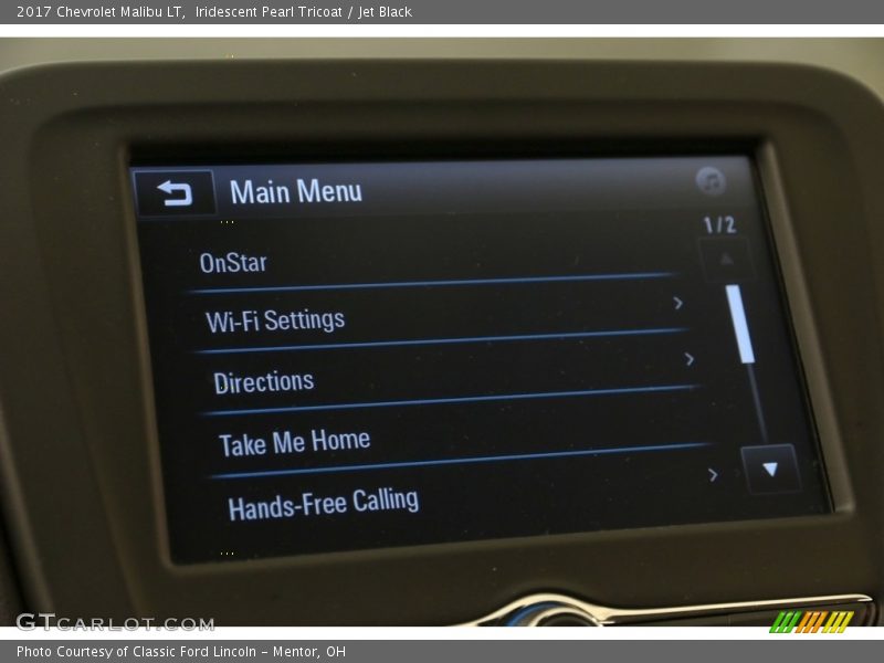 Iridescent Pearl Tricoat / Jet Black 2017 Chevrolet Malibu LT