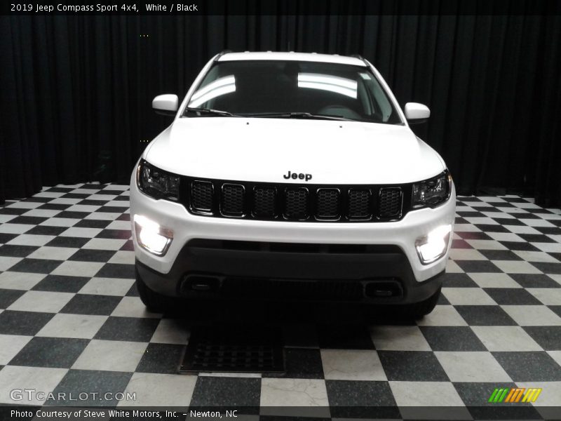 White / Black 2019 Jeep Compass Sport 4x4