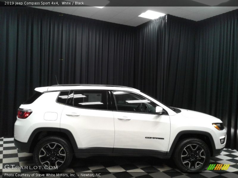 White / Black 2019 Jeep Compass Sport 4x4
