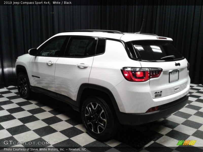 White / Black 2019 Jeep Compass Sport 4x4