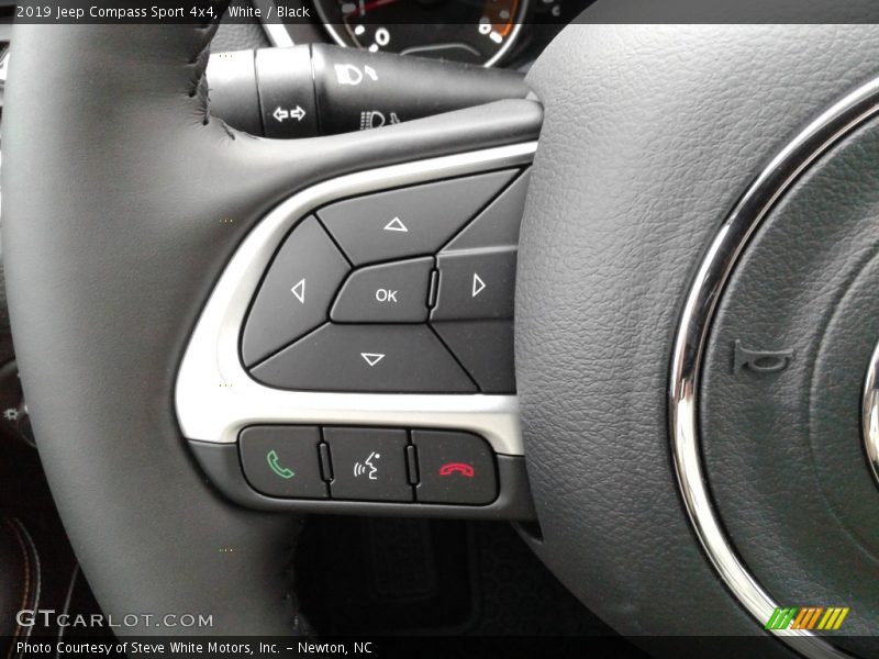White / Black 2019 Jeep Compass Sport 4x4