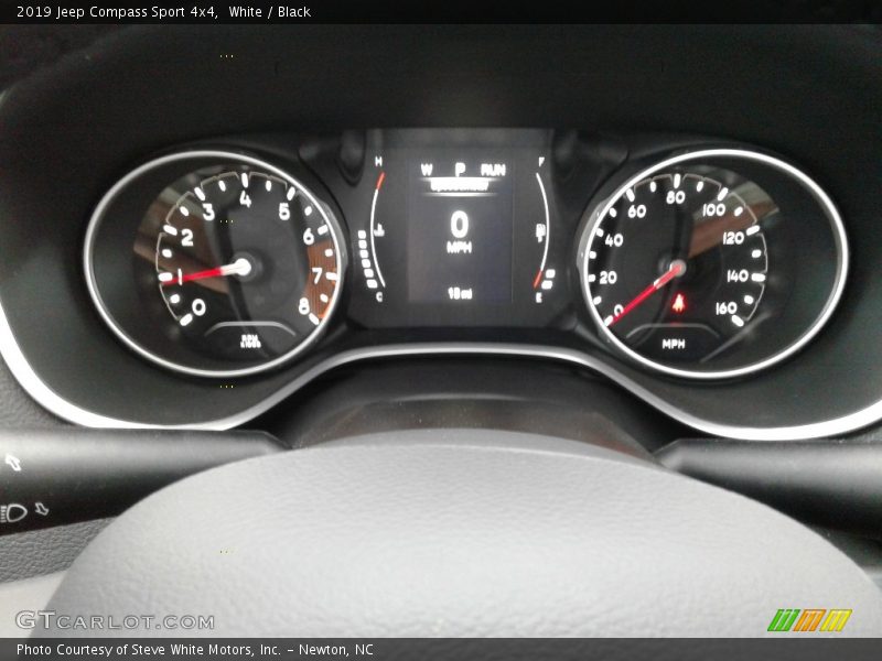 White / Black 2019 Jeep Compass Sport 4x4