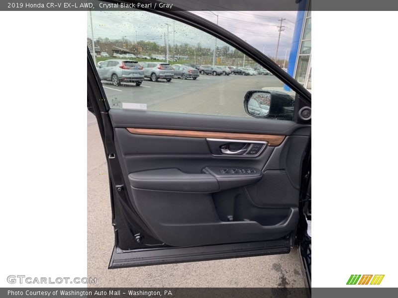 Crystal Black Pearl / Gray 2019 Honda CR-V EX-L AWD