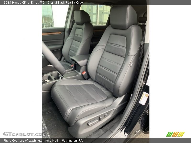 Crystal Black Pearl / Gray 2019 Honda CR-V EX-L AWD