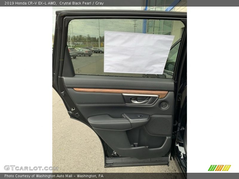 Crystal Black Pearl / Gray 2019 Honda CR-V EX-L AWD