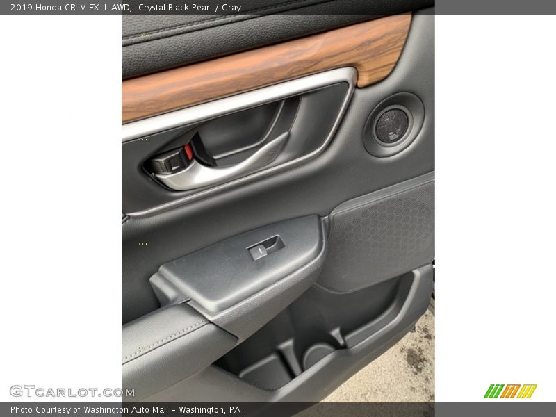 Crystal Black Pearl / Gray 2019 Honda CR-V EX-L AWD