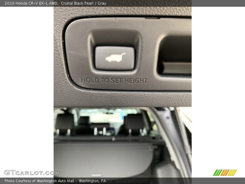Crystal Black Pearl / Gray 2019 Honda CR-V EX-L AWD