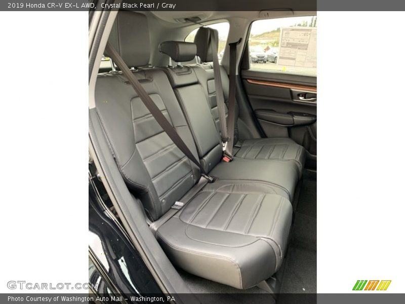 Crystal Black Pearl / Gray 2019 Honda CR-V EX-L AWD