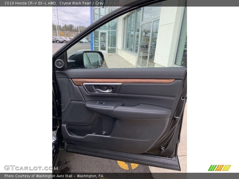 Crystal Black Pearl / Gray 2019 Honda CR-V EX-L AWD