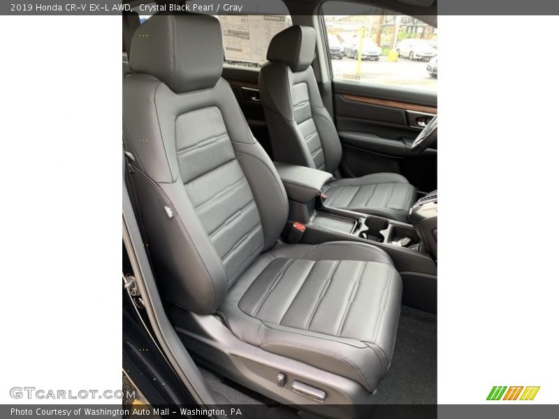 Crystal Black Pearl / Gray 2019 Honda CR-V EX-L AWD