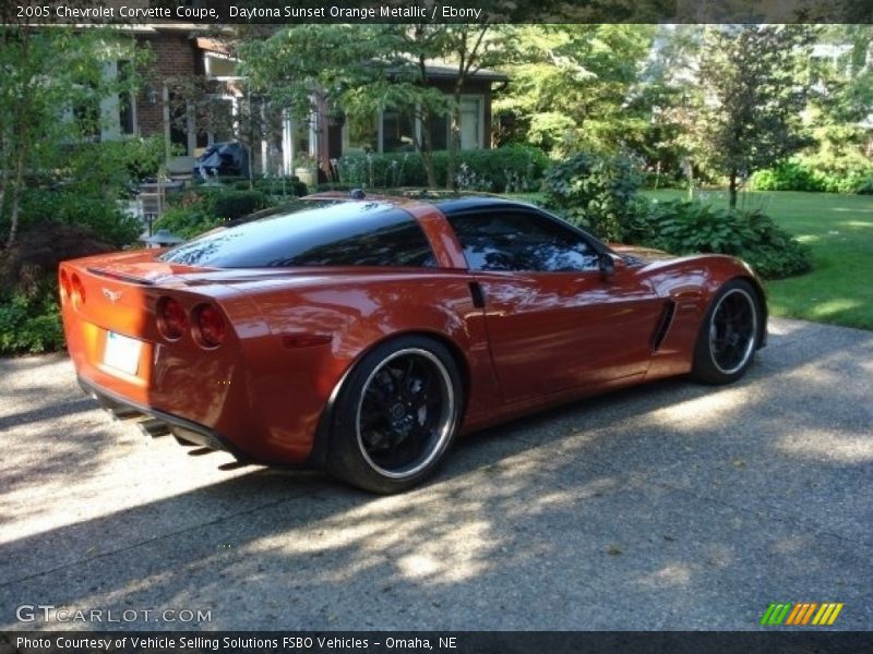 Daytona Sunset Orange Metallic / Ebony 2005 Chevrolet Corvette Coupe
