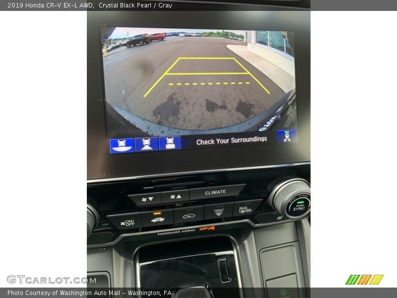 Crystal Black Pearl / Gray 2019 Honda CR-V EX-L AWD