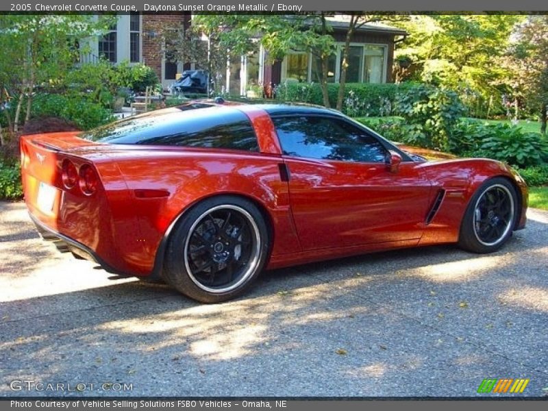 Daytona Sunset Orange Metallic / Ebony 2005 Chevrolet Corvette Coupe