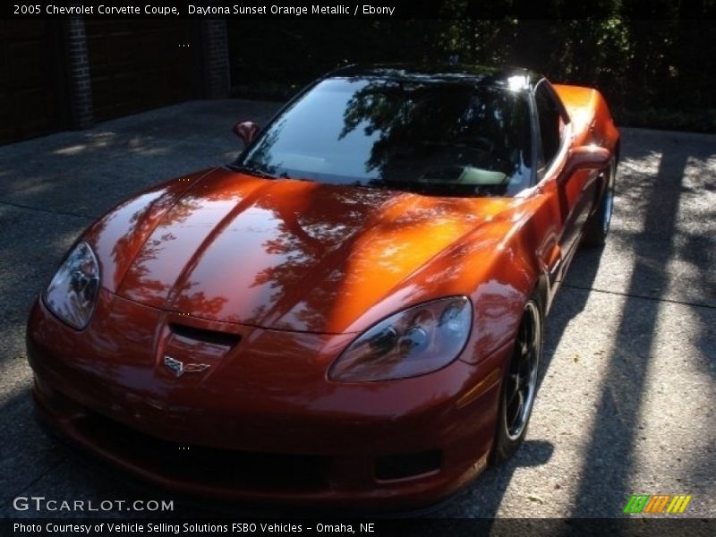 Daytona Sunset Orange Metallic / Ebony 2005 Chevrolet Corvette Coupe
