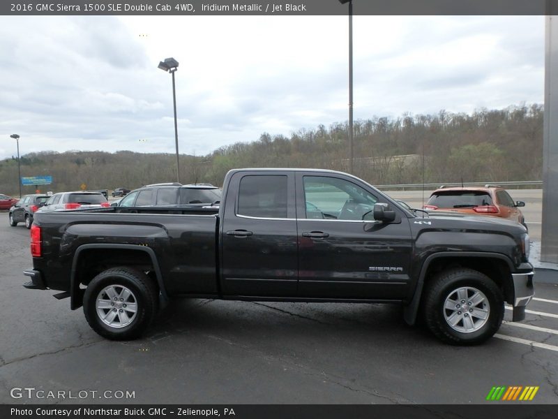 Iridium Metallic / Jet Black 2016 GMC Sierra 1500 SLE Double Cab 4WD