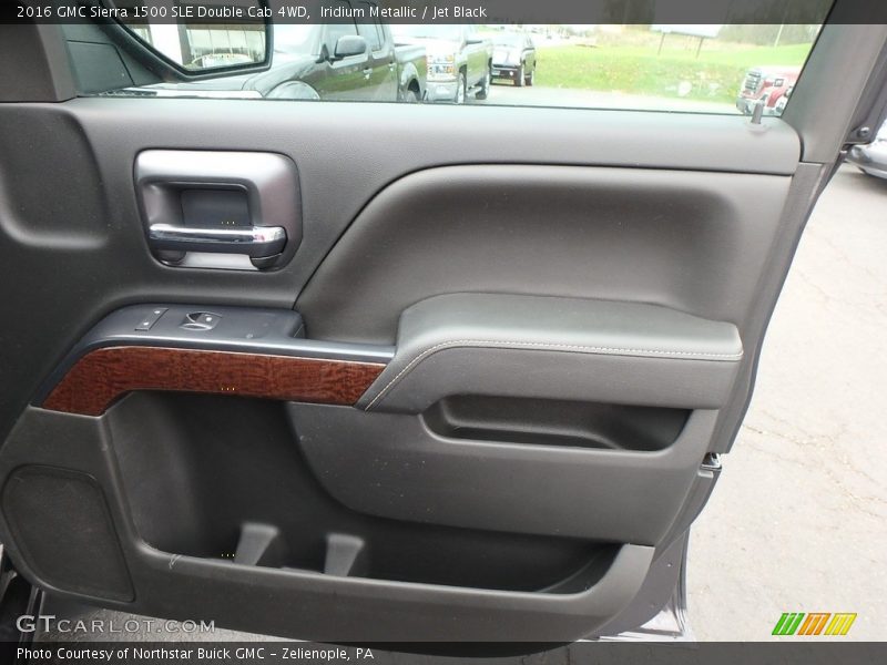 Iridium Metallic / Jet Black 2016 GMC Sierra 1500 SLE Double Cab 4WD