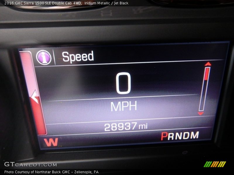 Iridium Metallic / Jet Black 2016 GMC Sierra 1500 SLE Double Cab 4WD