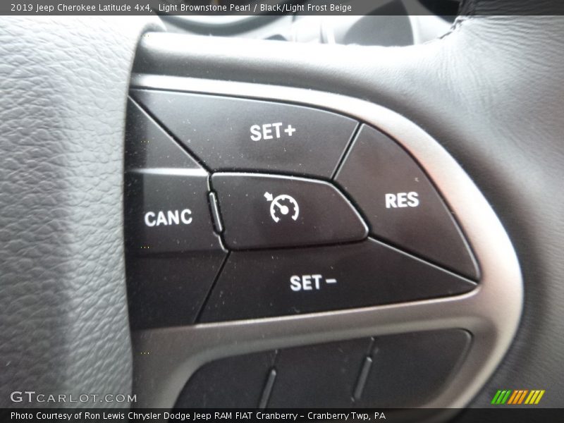 Light Brownstone Pearl / Black/Light Frost Beige 2019 Jeep Cherokee Latitude 4x4