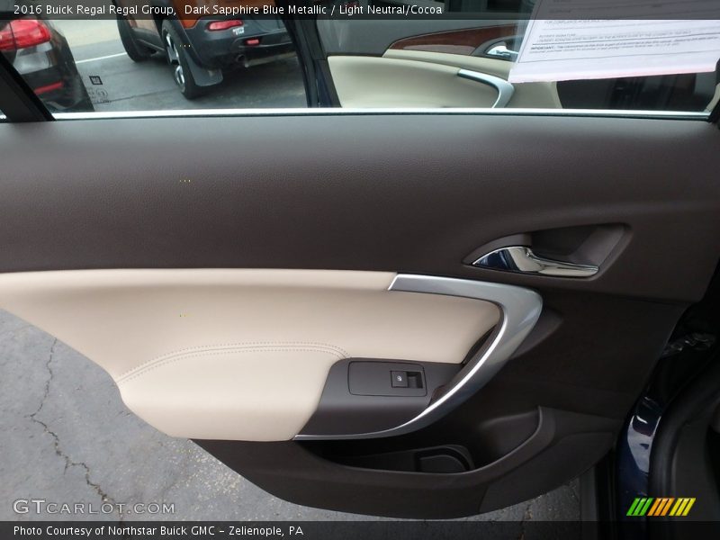 Dark Sapphire Blue Metallic / Light Neutral/Cocoa 2016 Buick Regal Regal Group
