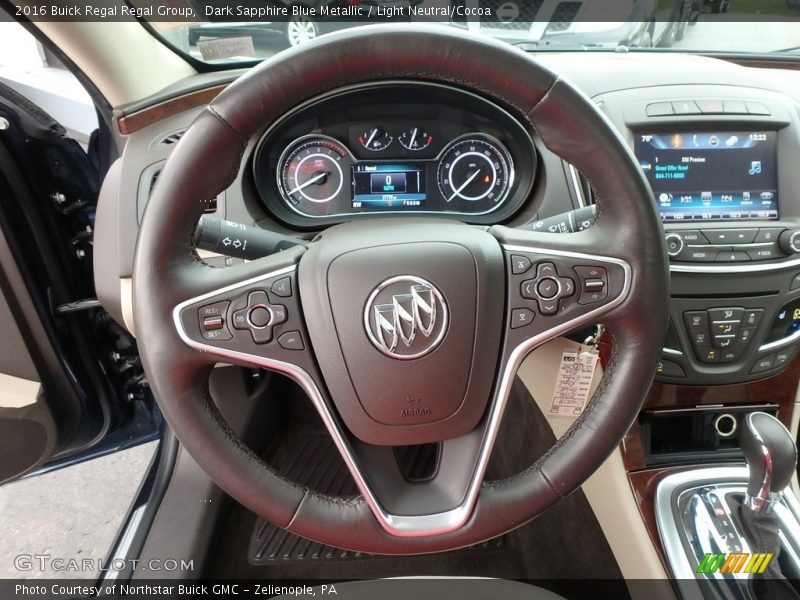 Dark Sapphire Blue Metallic / Light Neutral/Cocoa 2016 Buick Regal Regal Group