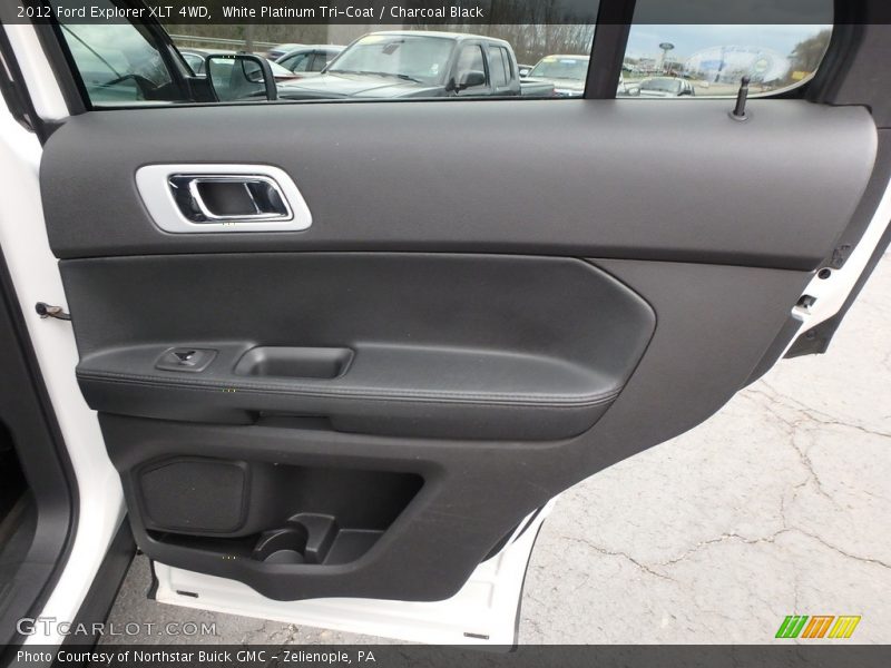 White Platinum Tri-Coat / Charcoal Black 2012 Ford Explorer XLT 4WD