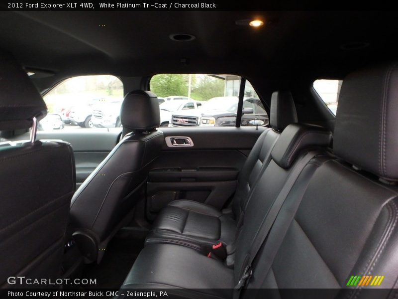 White Platinum Tri-Coat / Charcoal Black 2012 Ford Explorer XLT 4WD